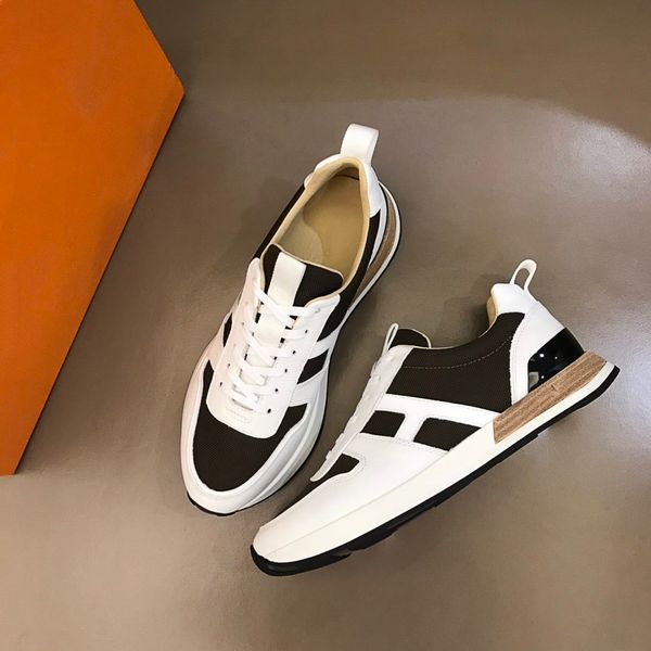 sneaker platform trainers suede calfskin shoes mens genuine leather fashion sneakers mixed color with box qa, Red;white
sneaker platform trainers suede calfskin shoes mens genuine leather fashion sneakers mixed color with box qa, Red;white
