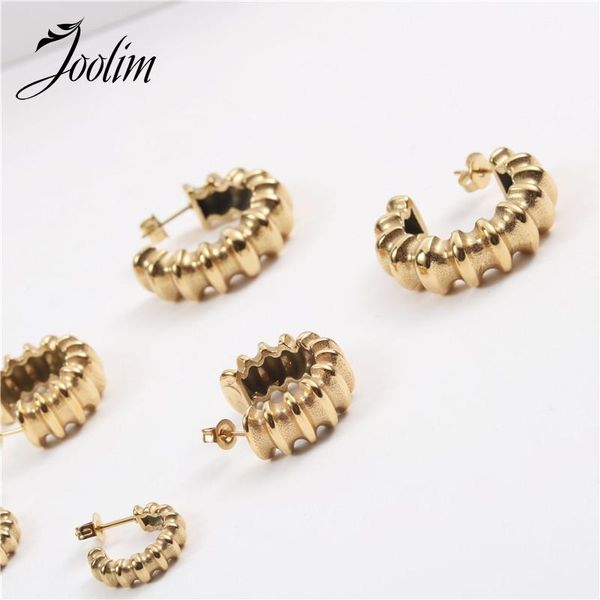 hoop & huggie tarnish pvd gold finish fashionable snail earring stainless steel jewelry wholesale, Golden;silver
hoop & huggie tarnish pvd gold finish fashionable snail earring stainless steel jewelry wholesale, Golden;silver