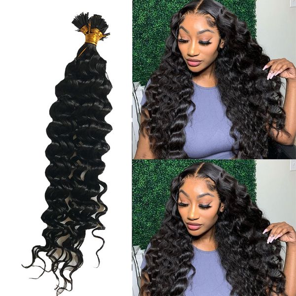 deep wave malaysian remy human hair extensions flat nail tip in hairs natural color 100 strands per pack for women, Black
deep wave malaysian remy human hair extensions flat nail tip in hairs natural color 100 strands per pack for women, Black