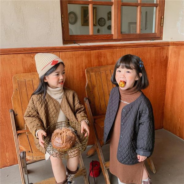 jackets child girl padded coats 2021 autumn winter kids quilted jacket baby outer korean infant outerwear children short, Blue;gray
jackets child girl padded coats 2021 autumn winter kids quilted jacket baby outer korean infant outerwear children short, Blue;gray