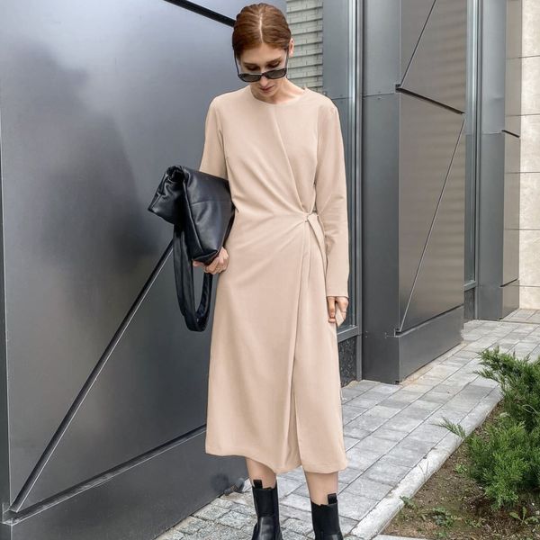 women's dresses slit rents fall and winter knitted long sleeve around the neck solid mid-length dress clothes fashion, Black;gray
women's dresses slit rents fall and winter knitted long sleeve around the neck solid mid-length dress clothes fashion, Black;gray