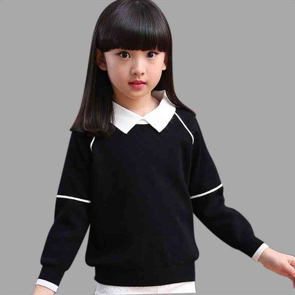 teenage girl sweater spring autumn long sleeve knit dress kids collar pullover 6 8 10 12 years, Blue
teenage girl sweater spring autumn long sleeve knit dress kids collar pullover 6 8 10 12 years, Blue
