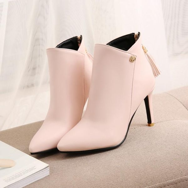 boots big size 9 10 11-16 women shoes ankle for ladies rear zipper tassel diamond metal trim, Black
boots big size 9 10 11-16 women shoes ankle for ladies rear zipper tassel diamond metal trim, Black