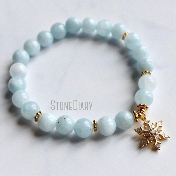 beaded, strands wmb36751 aquamarine mala bracelet beads snowflake charm christmas gift yoga, Black
beaded, strands wmb36751 aquamarine mala bracelet beads snowflake charm christmas gift yoga, Black
