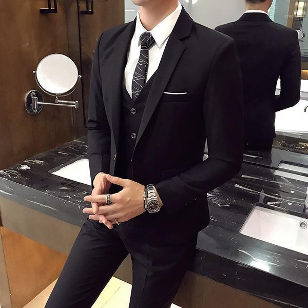 men's suits & blazers plus size 5xl 6xl mens suit solid color formal business one button 3-piece slim fit three piece wedding men, White;black
men's suits & blazers plus size 5xl 6xl mens suit solid color formal business one button 3-piece slim fit three piece wedding men, White;black