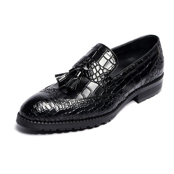 dress shoes crocodile grain 2021 mens italian oxfords slip on man party business office black wine red tassels
dress shoes crocodile grain 2021 mens italian oxfords slip on man party business office black wine red tassels