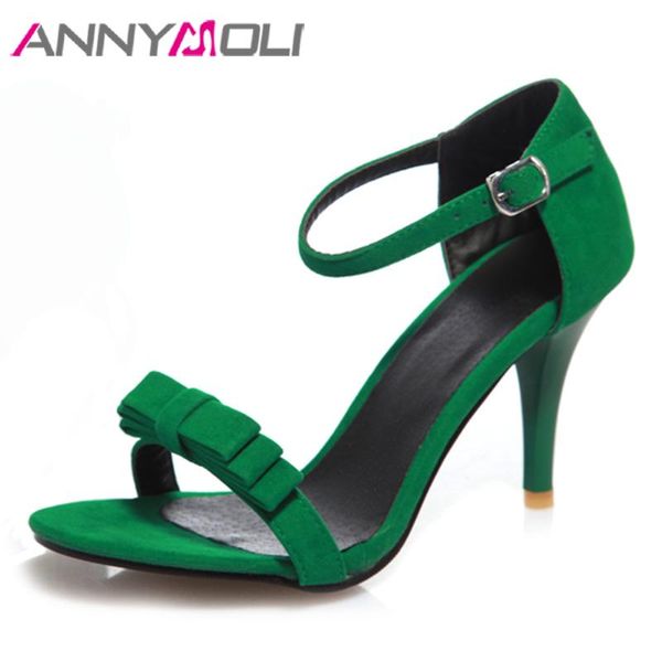 dress shoes annymoli sandals summer women ankle strap high heels bow thin heel ladies purple green footwear big size 43, Black
dress shoes annymoli sandals summer women ankle strap high heels bow thin heel ladies purple green footwear big size 43, Black