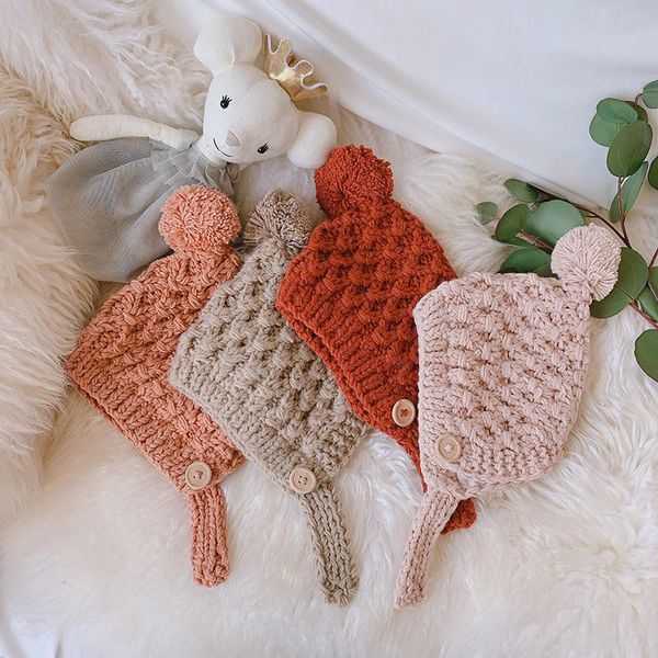 caps & hats warm winter baby hat crochet thick kids girl boy bonnet pompom knitted solid color ear protection infant toddler beanie cap, Yellow
caps & hats warm winter baby hat crochet thick kids girl boy bonnet pompom knitted solid color ear protection infant toddler beanie cap, Yellow