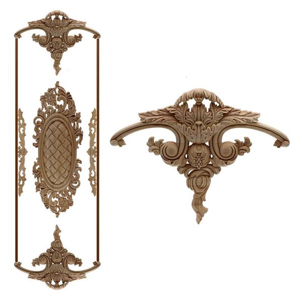 carving natural wood appliques for furniture cabinet unpainted wooden mouldings decal vintage home decor decorative objects & figurines
carving natural wood appliques for furniture cabinet unpainted wooden mouldings decal vintage home decor decorative objects & figurines