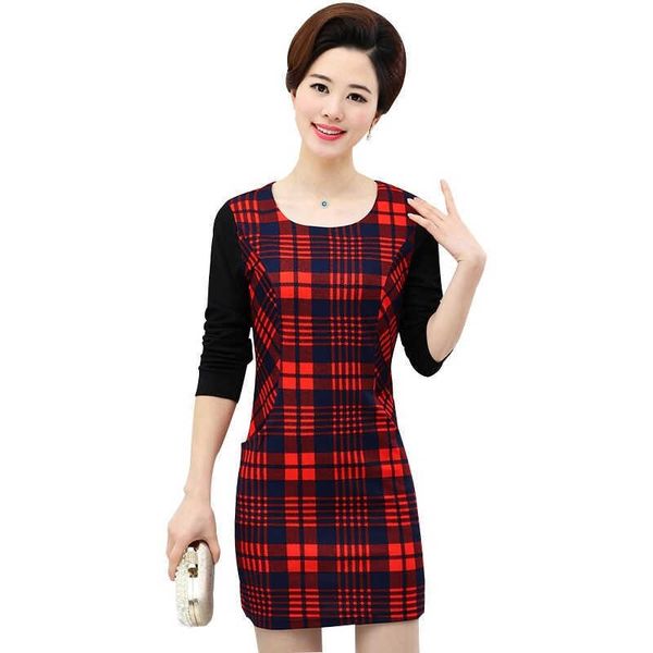 autumn spring dres vintage plaided printed long sleeve slim package hip sheath black plus size xl-5xl 210609, Black;gray
autumn spring dres vintage plaided printed long sleeve slim package hip sheath black plus size xl-5xl 210609, Black;gray