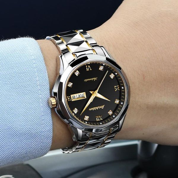 brand mens automatic mechanical watch waterproof classic business men watches steel strap gift for wristwatches, Slivery;brown
brand mens automatic mechanical watch waterproof classic business men watches steel strap gift for wristwatches, Slivery;brown