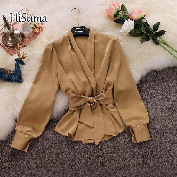 autumn female deep v-neck lantern sleeve slim ruffles shirt women's solid lace-up satin blouse women shirts blouses &, White
autumn female deep v-neck lantern sleeve slim ruffles shirt women's solid lace-up satin blouse women shirts blouses &, White