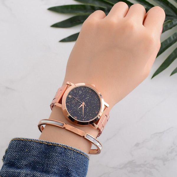 wristwatches women watches luxury ladies watch starry sky for rose gold bracelet quartz wrist montre femme, Slivery;brown
wristwatches women watches luxury ladies watch starry sky for rose gold bracelet quartz wrist montre femme, Slivery;brown