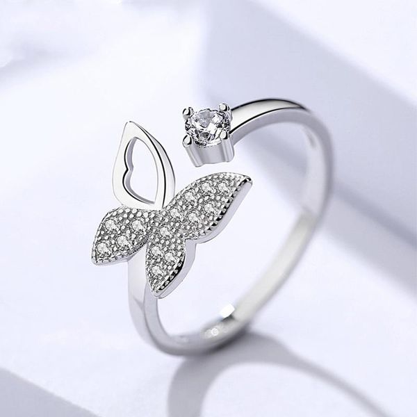 wedding rings elegant s925 sterling silver fashion bow style ring opening adjustable size natural zircon ms. birthday gift, Slivery;golden
wedding rings elegant s925 sterling silver fashion bow style ring opening adjustable size natural zircon ms. birthday gift, Slivery;golden
