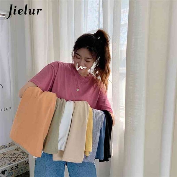 basic t shirt women o-neck solid color tee 8 colors summer korean hipster tshirt loose slim chic harajuku 210426, White
basic t shirt women o-neck solid color tee 8 colors summer korean hipster tshirt loose slim chic harajuku 210426, White