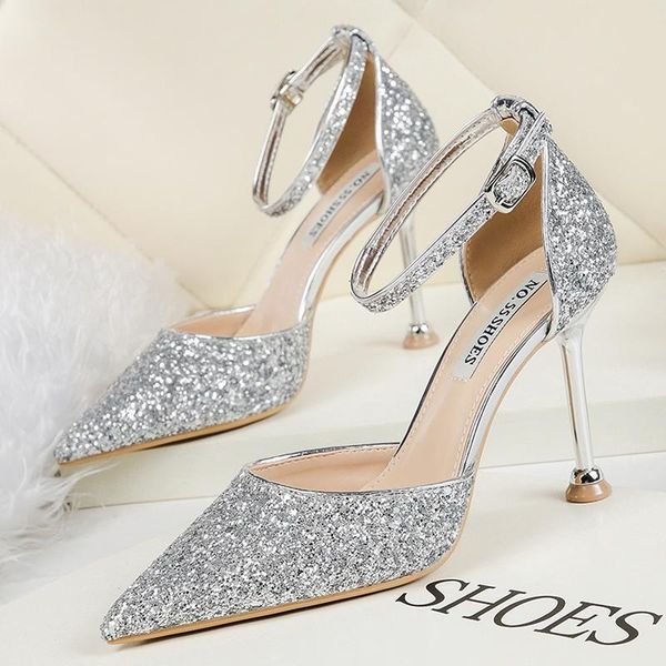 sandals 2021 women 9.5cm/6.5cm high heels silver buclek strap sandles rose gold bling crystal lady cinderella shoes, Black
sandals 2021 women 9.5cm/6.5cm high heels silver buclek strap sandles rose gold bling crystal lady cinderella shoes, Black