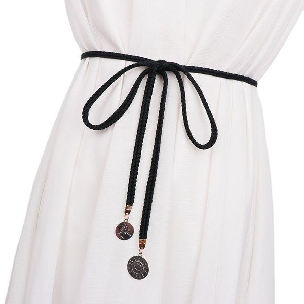 girls vintage brown thin belts for women dress knitted woven braided strap belt waist knotted rope luxury fashion ladies, Black;brown
girls vintage brown thin belts for women dress knitted woven braided strap belt waist knotted rope luxury fashion ladies, Black;brown