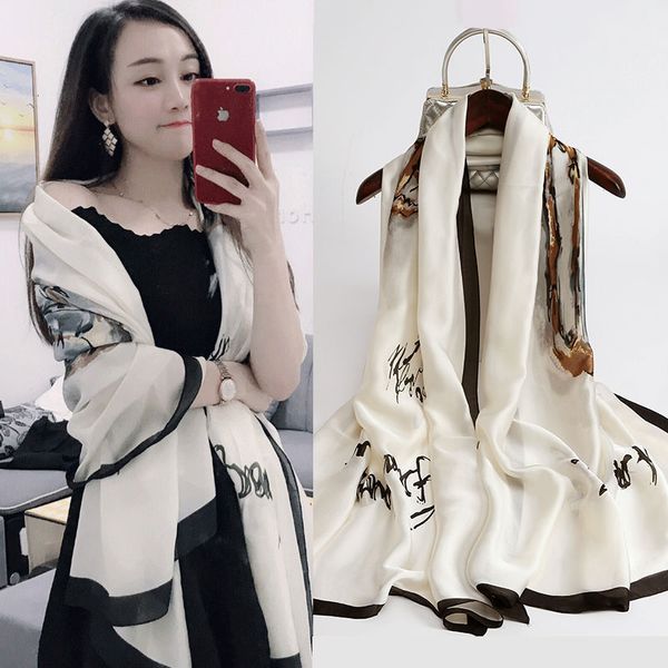 korean spring and summer printing mulberry direct seeding silk sunscreen shawl women's scarf, Blue;gray
korean spring and summer printing mulberry direct seeding silk sunscreen shawl women's scarf, Blue;gray