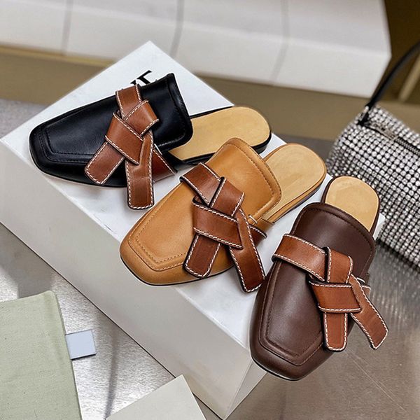 slippers sandals bowknot baotou muller slippers for women's wear zly, Black
slippers sandals bowknot baotou muller slippers for women's wear zly, Black