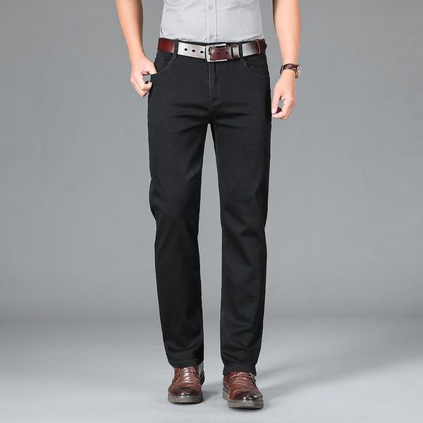 men's jeans brand stretch 2021 business casual straight fit denim pants black blue trousers male plus size 38 40 42
men's jeans brand stretch 2021 business casual straight fit denim pants black blue trousers male plus size 38 40 42