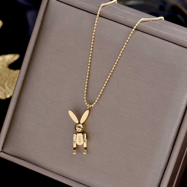 yun ruo fashion rabbit pendant necklace, golden yellow, 316l titanium steel jewelry, women's gift, never fade, hypoallergenic, Silver
yun ruo fashion rabbit pendant necklace, golden yellow, 316l titanium steel jewelry, women's gift, never fade, hypoallergenic, Silver