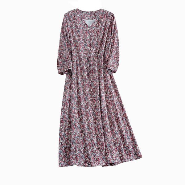 casual dresses 2021 small flower print fashion dress women v neck three quarter sleeve vestidos plus fall korean long, Black;gray
casual dresses 2021 small flower print fashion dress women v neck three quarter sleeve vestidos plus fall korean long, Black;gray