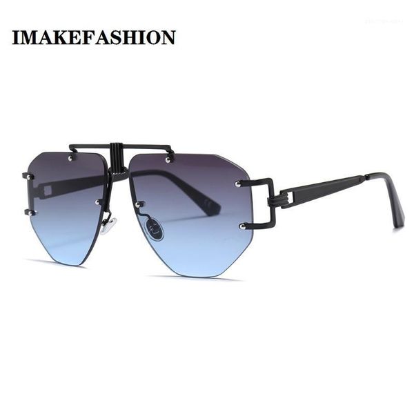sunglasses imakefashion gradient irregular cut remless sun galsses men and women fashion eyewear jww1903, White;black
sunglasses imakefashion gradient irregular cut remless sun galsses men and women fashion eyewear jww1903, White;black