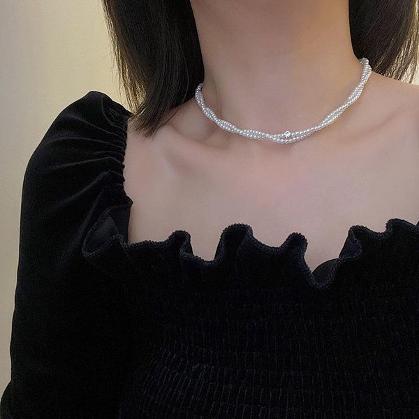 chokers korean fashion elegant bead pearl choker necklace for women girls trendy cute small collar vintage collier jewelry, Golden;silver
chokers korean fashion elegant bead pearl choker necklace for women girls trendy cute small collar vintage collier jewelry, Golden;silver