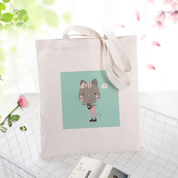 shopping bags cat handbag canvas tote bag custom print text diy daily use eco ecologicas reusable recycle
shopping bags cat handbag canvas tote bag custom print text diy daily use eco ecologicas reusable recycle