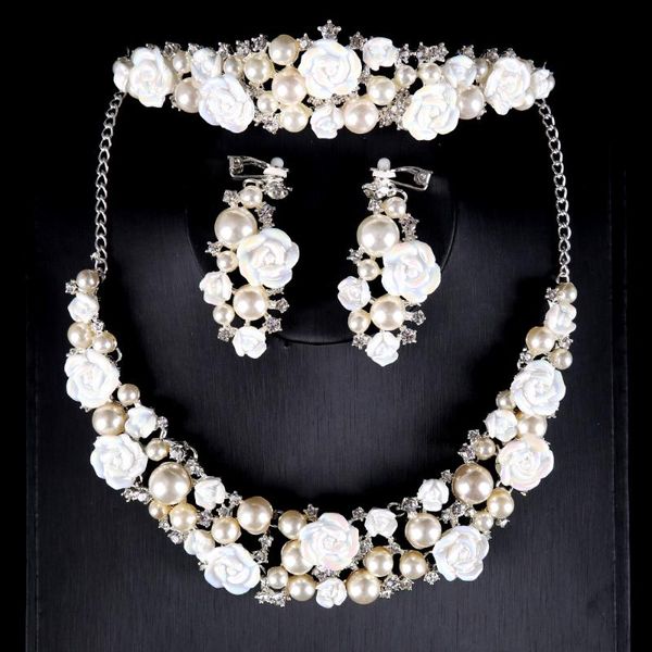 earrings & necklace romantic wedding jewelry sets women party engagement crown set princess bridal tiara rhinestone, Silver
earrings & necklace romantic wedding jewelry sets women party engagement crown set princess bridal tiara rhinestone, Silver