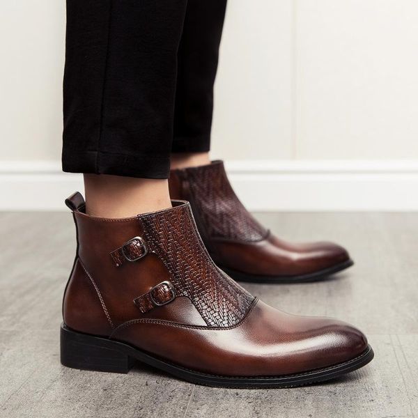 dress shoes fashion men high breathable waterproof leather black boots pointed toe zip business zapatillas hombre
dress shoes fashion men high breathable waterproof leather black boots pointed toe zip business zapatillas hombre