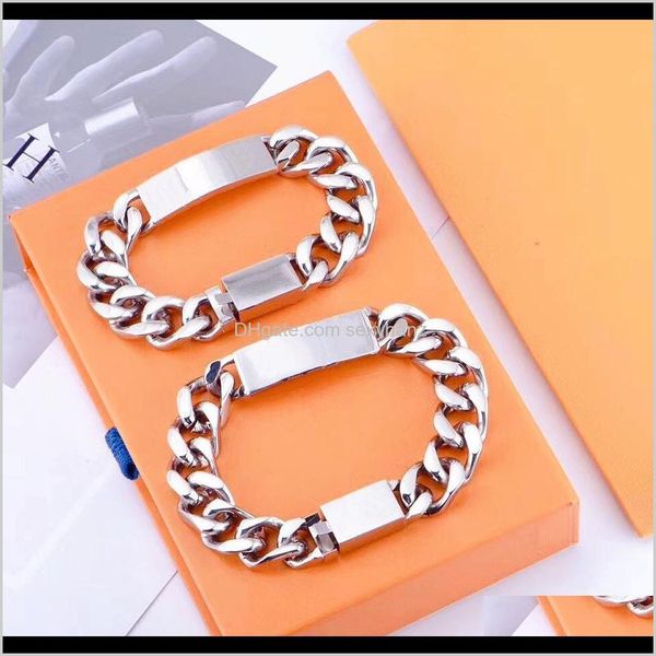 cuff bracelets jewelry drop delivery 2021 selling quality sier titanium steel men and women chain fashion personality hip-hop bracelet suppl, White
cuff bracelets jewelry drop delivery 2021 selling quality sier titanium steel men and women chain fashion personality hip-hop bracelet suppl, White