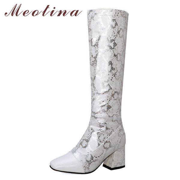 meotina winter knee high boots women snake print thick high heel long boots zipper square toe shoes ladies autumn large size 43 210520, Black
meotina winter knee high boots women snake print thick high heel long boots zipper square toe shoes ladies autumn large size 43 210520, Black