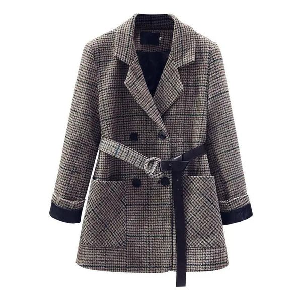 women's wool & blends 2021 autumn winter coat women jacket loose long sleeve female double breasted elegant windbreaker outerwear ladi, Black
women's wool & blends 2021 autumn winter coat women jacket loose long sleeve female double breasted elegant windbreaker outerwear ladi, Black