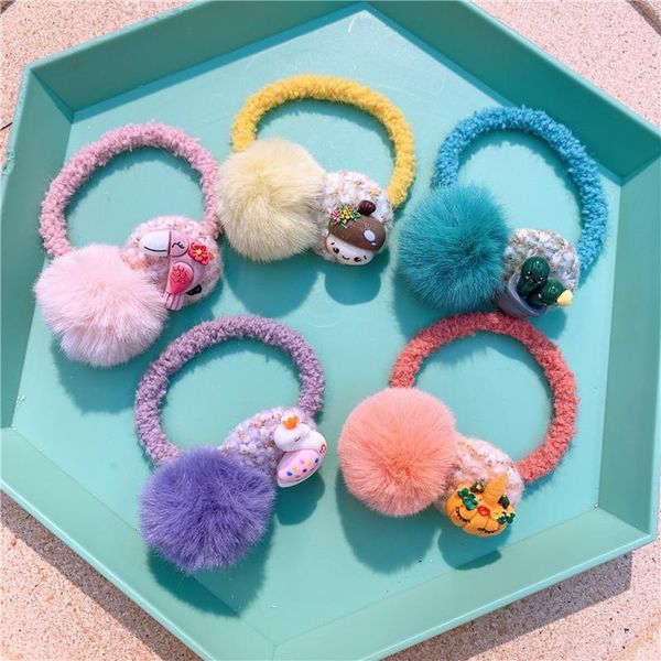 korea style sweet girl hair ties plush ball color cartoons buttons rubber bands for children fashion accessories, Slivery;white
korea style sweet girl hair ties plush ball color cartoons buttons rubber bands for children fashion accessories, Slivery;white