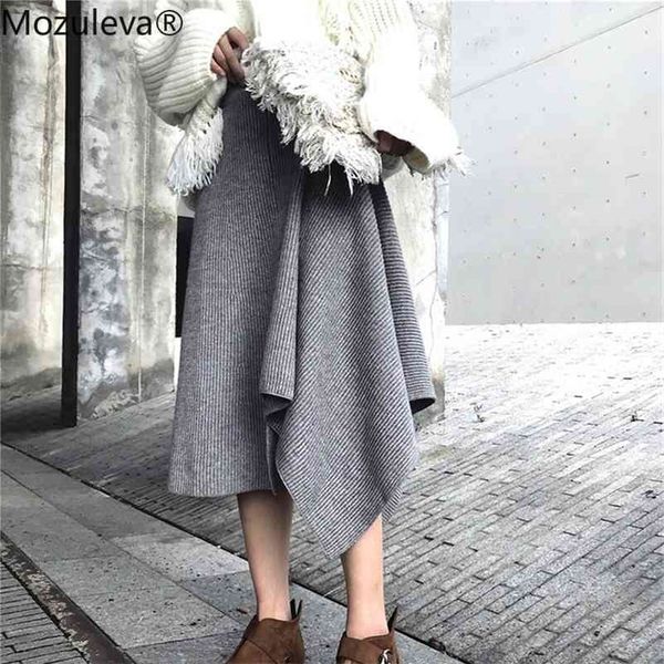 fashion a-line irregular women sweater elastic waist pleated mid-length female knitted skirts winter skirt 210416, Black
fashion a-line irregular women sweater elastic waist pleated mid-length female knitted skirts winter skirt 210416, Black