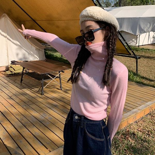 women's multifunctional knit turtleneck solid color sweater base shirt t-shirt, White
women's multifunctional knit turtleneck solid color sweater base shirt t-shirt, White
