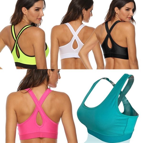 bras wind sports underwear women's cross back bra summer running fitness yoga top, Red;black
bras wind sports underwear women's cross back bra summer running fitness yoga top, Red;black