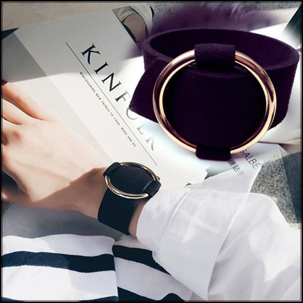 link, chain 1pc fashion bohemia style metal big circle wrap wristband pu leather bracelets punk bangle charm clothing jewelry accesories, Black
link, chain 1pc fashion bohemia style metal big circle wrap wristband pu leather bracelets punk bangle charm clothing jewelry accesories, Black