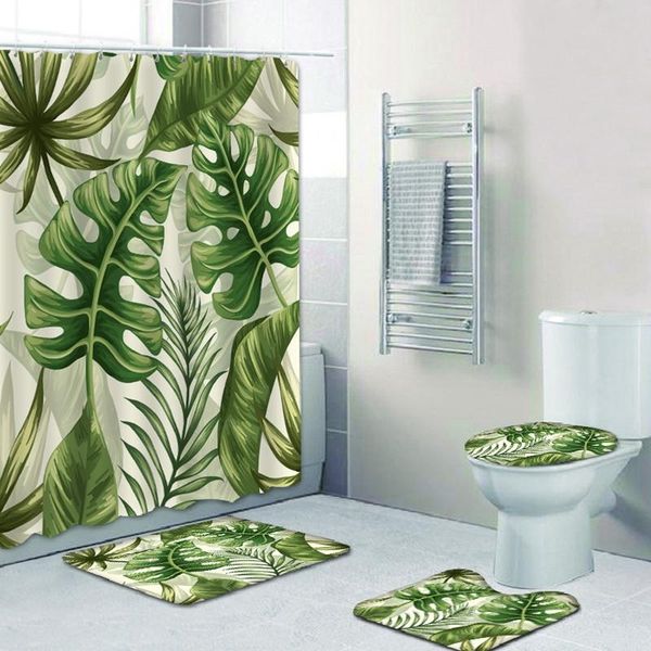 shower curtains green tropical plants leaves bathroom polyester waterproof toliet seat cover nonslip flannel bath carpet u rug
shower curtains green tropical plants leaves bathroom polyester waterproof toliet seat cover nonslip flannel bath carpet u rug