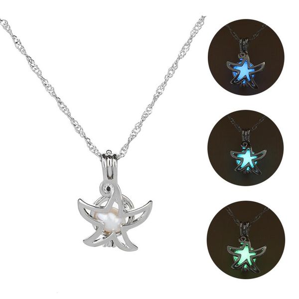 pendant necklaces 2021 fashion starfish necklace glow in the dark give out light necklac women gifts gem accessories jewelry, Silver
pendant necklaces 2021 fashion starfish necklace glow in the dark give out light necklac women gifts gem accessories jewelry, Silver