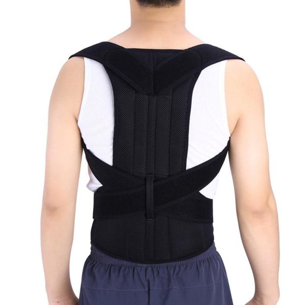 adjustable posture corrector shoulder support back pain brace band belt correct body comfortable wear, Black;blue
adjustable posture corrector shoulder support back pain brace band belt correct body comfortable wear, Black;blue