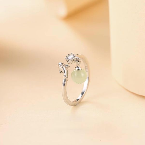 cluster rings original design creative little dolphin pendant opening adjustable ring chinese retro elegant fresh charm women's silver, Golden;silver
cluster rings original design creative little dolphin pendant opening adjustable ring chinese retro elegant fresh charm women's silver, Golden;silver