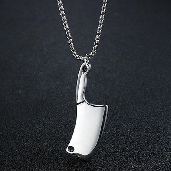 pendant necklaces men necklace stainless steel hip hop punk toy knife accessories small chain man jewelry on the neck, Silver
pendant necklaces men necklace stainless steel hip hop punk toy knife accessories small chain man jewelry on the neck, Silver