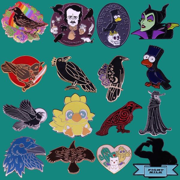 pins, brooches cute crow enamel pins brooch collecting chocobo lapel badges men women fashion jewelry gifts adorn backpack collar hat, Gray
pins, brooches cute crow enamel pins brooch collecting chocobo lapel badges men women fashion jewelry gifts adorn backpack collar hat, Gray