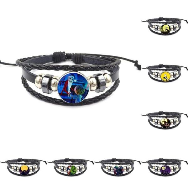 charm bracelets ej glaze for women kids gift fashion glass cabochon black leather bracelet bangle vintage nightmare before christmas, Golden;silver
charm bracelets ej glaze for women kids gift fashion glass cabochon black leather bracelet bangle vintage nightmare before christmas, Golden;silver