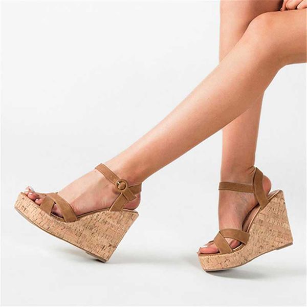 sandals 2021 summer style women's ankle buckle fashion 11cm wedges super high heels retro classic platform open toes shoes, Black
sandals 2021 summer style women's ankle buckle fashion 11cm wedges super high heels retro classic platform open toes shoes, Black