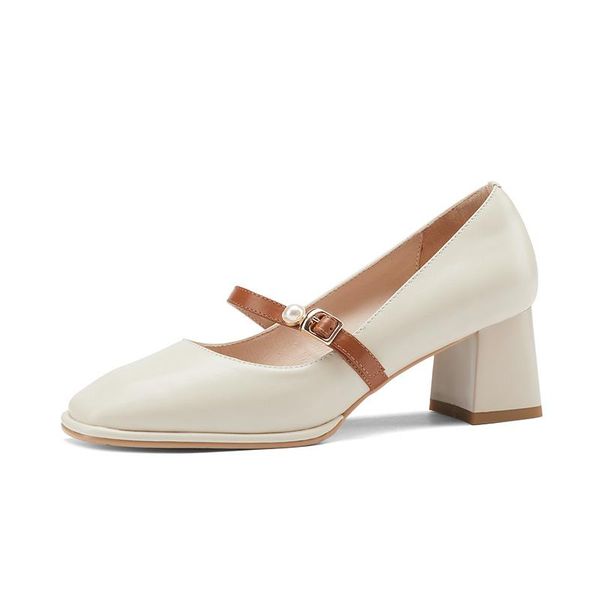 dress shoes 2021 genuine leather women square toe slip-on casual buckle high heel fashion spring and autumn pumps size 34-40, Black
dress shoes 2021 genuine leather women square toe slip-on casual buckle high heel fashion spring and autumn pumps size 34-40, Black