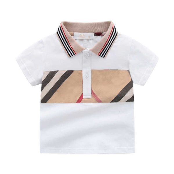 new summer fashion style kids clothes boys girls cotton plaid striped short-sleeved t-shirt 1-5 years y0914, Blue
new summer fashion style kids clothes boys girls cotton plaid striped short-sleeved t-shirt 1-5 years y0914, Blue