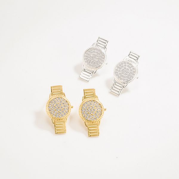 european and korean 925 full-body sterling silver clock earrings stud female micro-inlaid zircon ins cold wind light luxury wild, Golden;silver
european and korean 925 full-body sterling silver clock earrings stud female micro-inlaid zircon ins cold wind light luxury wild, Golden;silver